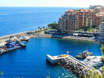 Monaco luxury yatch and boat  harbor in the sea view