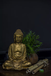 Close-up of buddha statue