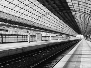 Railroad station platform