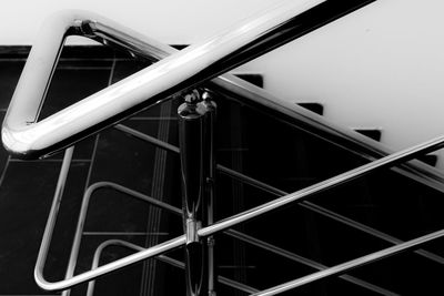 Low angle view of escalator