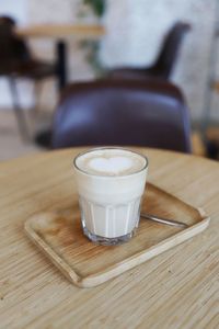 Close-up of coffee on table