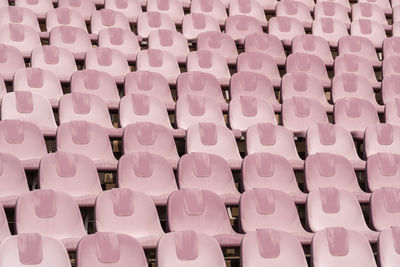 Full frame shot of chairs