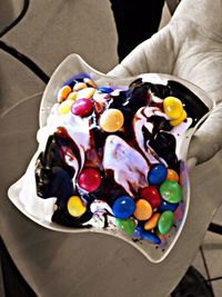 Close-up of food on table