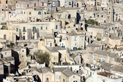 High angle view of townscape