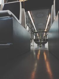 View of an empty train