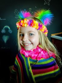 Portrait of smiling girl