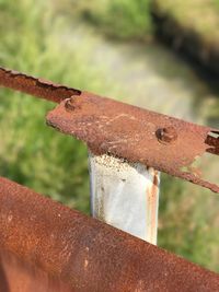 Close-up of rusty metal