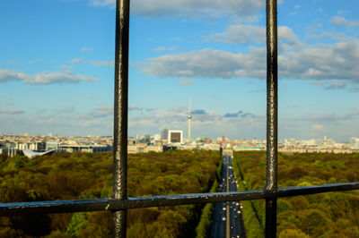 Close-up of built structure against sky