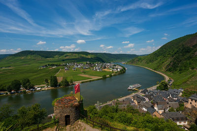 Castle metternich above the moselle valley