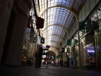 Interior of shopping mall