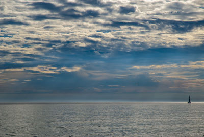 Scenic view of sea against sky