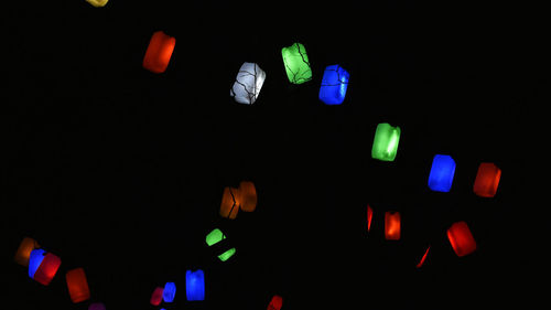 Close-up of multi colored lights