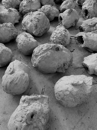 Close-up of rocks on beach