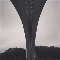 Low angle view of bridge against sky