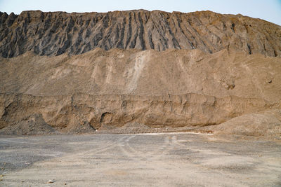 Rock formations on land