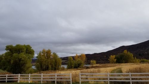 Scenic view of landscape against sky