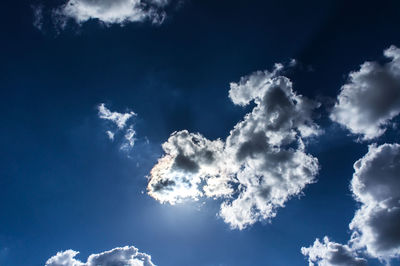 Low angle view of cloudy sky