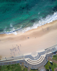 Directly above shot of beach