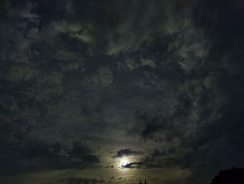 Low angle view of storm clouds in sky