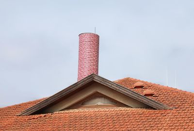 Low angle view of building against sky