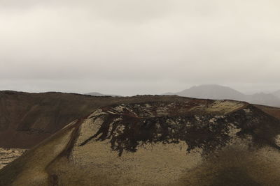 Scenic view of desert against sky