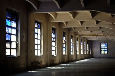 Interior of abandoned building