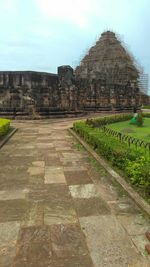 Ruins of temple against sky