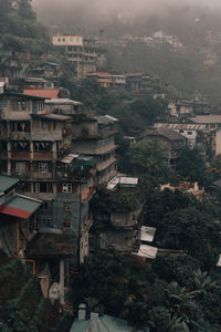 High angle view of townscape