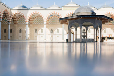 Courtyard of camlica mosque. new camlica mosque in uskudar, istanbul