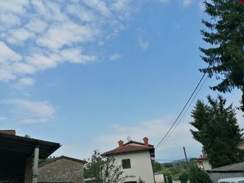 Low angle view of buildings against sky