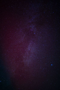 Low angle view of star field at night