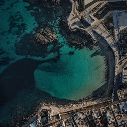 High angle view of cityscape