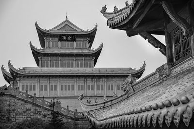 A temple above clouds