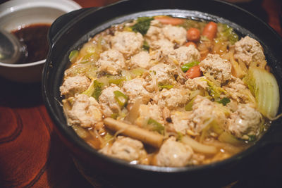 Close-up of food in bowl