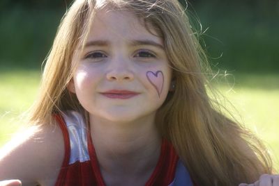 Close-up portrait of girl