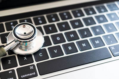 Close-up of computer keyboard
