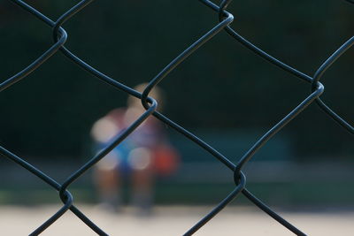 Close-up of chainlink fence