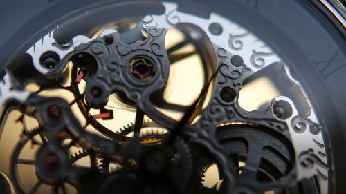 Close-up of clock gear
