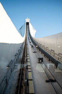 View of bridge against clear sky