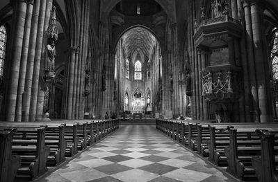 Interior of church