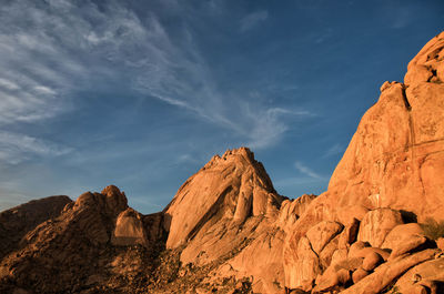 Scenic view of rocky mountains against sky