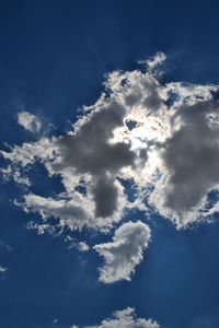 Low angle view of clouds in sky