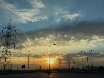 Scenic view of sunset sky