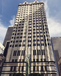 Low angle view of buildings against sky