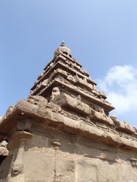 Low angle view of historical building against sky