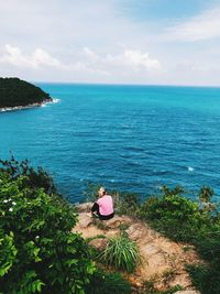 Scenic view of sea against sky
