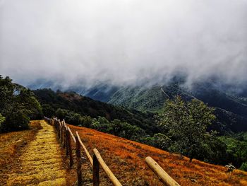 Scenic view of landscape against sky