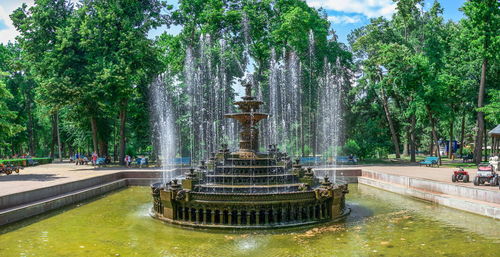 Fountain in park