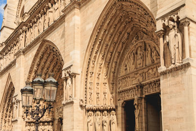 Low angle view of ornate building