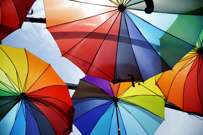 Low angle view of umbrella